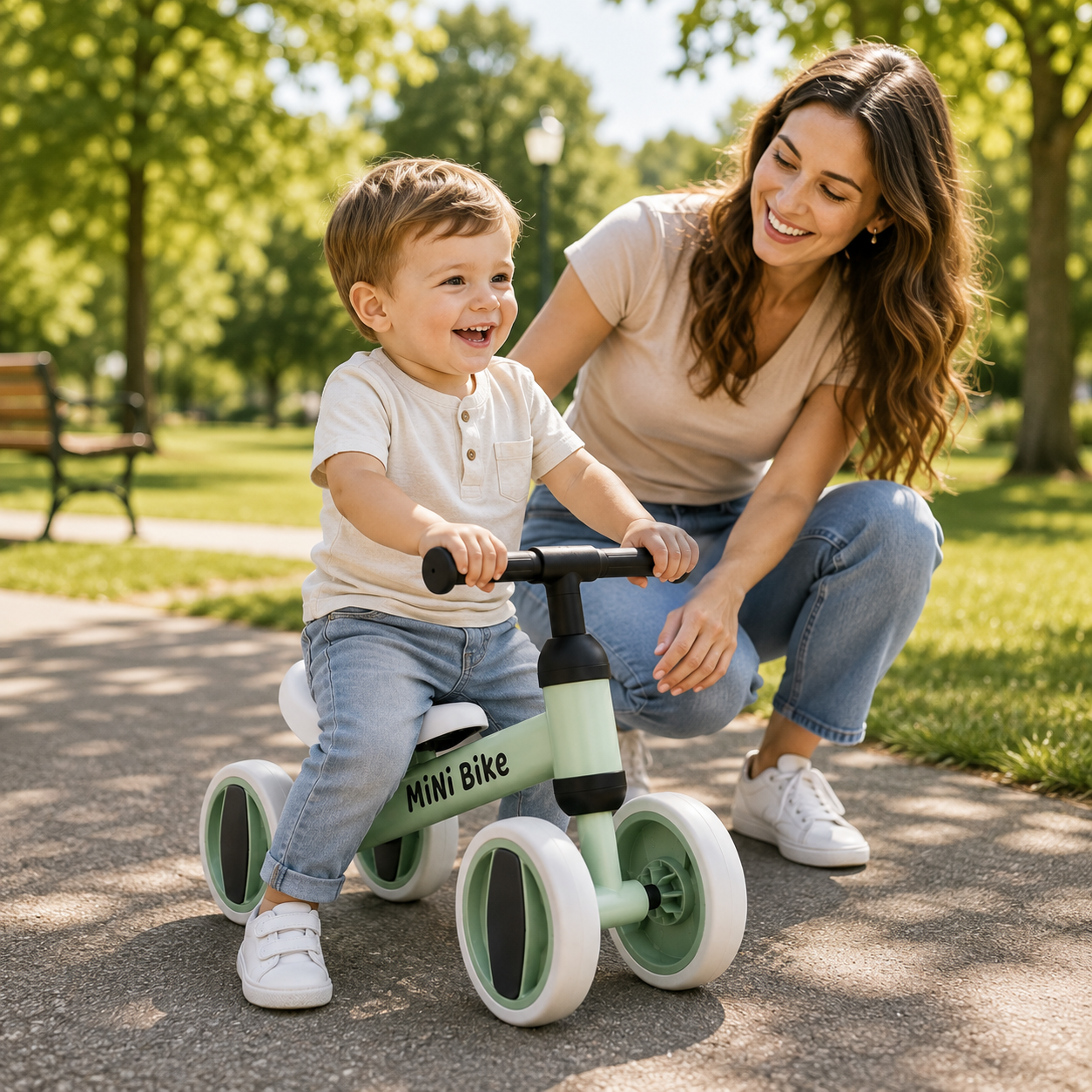 Baby Balance Bike ( Berry Green )
