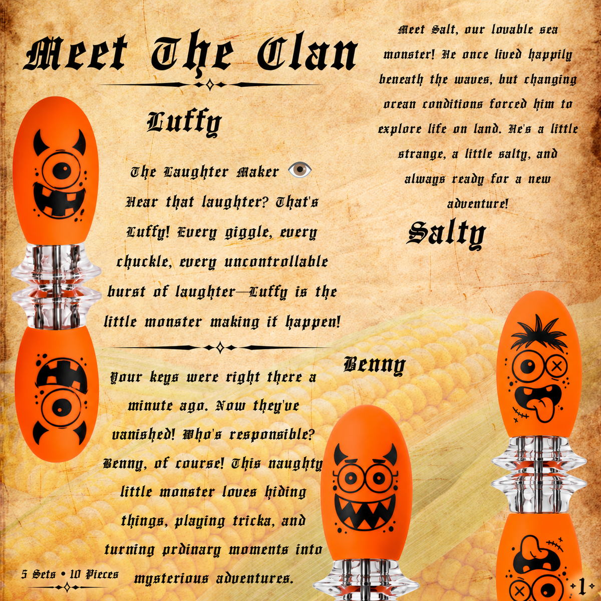 Meet the Crazy Monsters clan character story page one