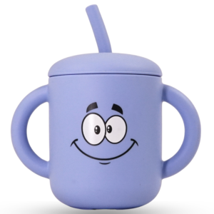 Meet the Moodies (MOM) 100% Silicone Sippy Cup with Straw & Handles BPA-Free, Leak-Proof Baby Cup for 6+ Months | Helps Toddlers Transition from Bottle to Cup with Every Sip Full of Emotion & Fun